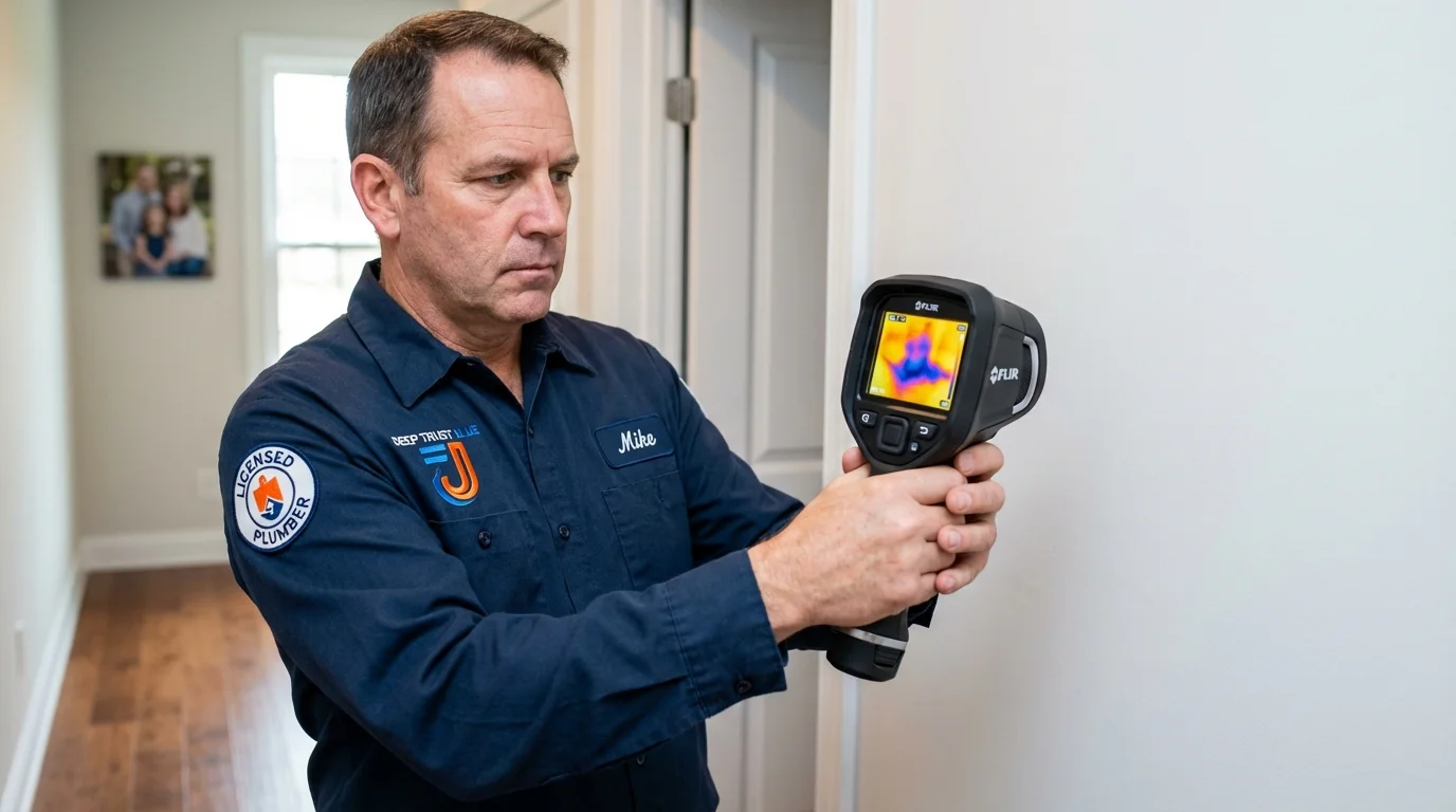 Thermal imaging leak detection by Johns Plumbing LLC in Arnett